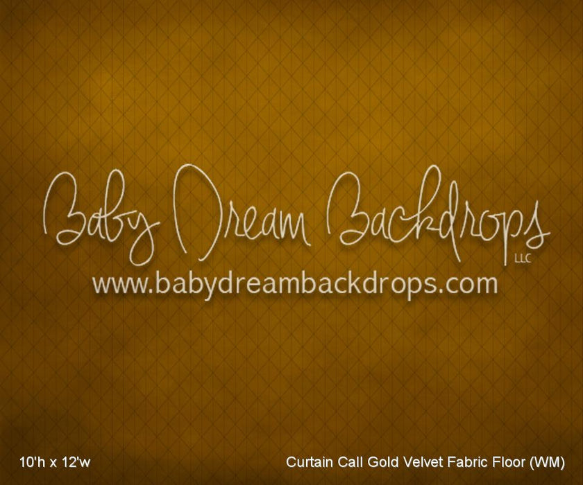 Curtain Call Gold Velvet Fabric Floor (WM)