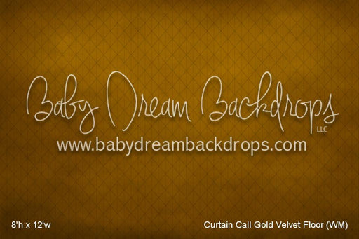 Curtain Call Gold Velvet Fabric Floor (WM)