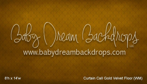 Curtain Call Gold Velvet Fabric Floor (WM)