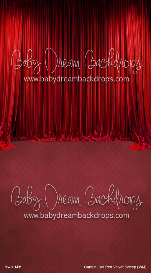 Curtain Call Red Velvet Sweep (WM)