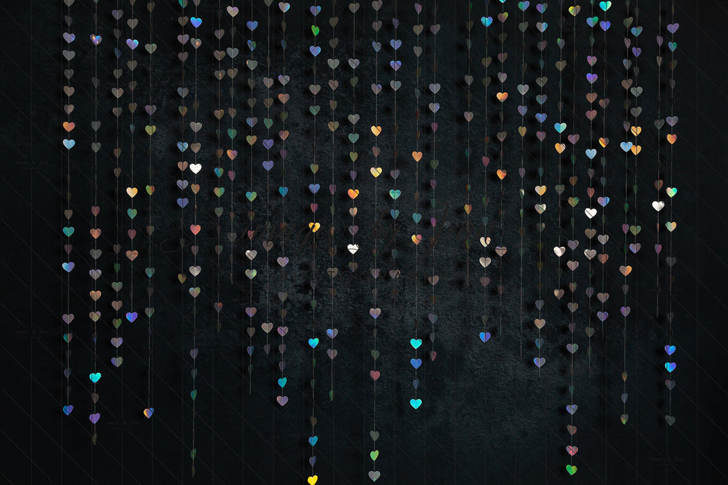 Dancing Heart Chains on Black (JG)