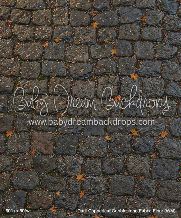 Dark Copperleaf Cobblestone Fabric Floor (WM)