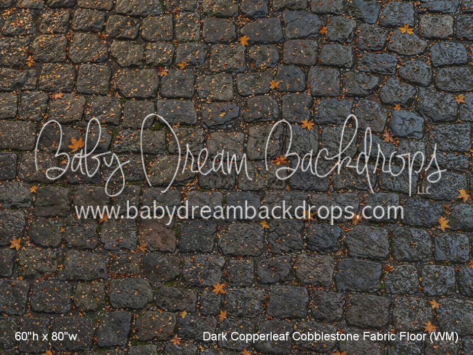 Dark Copperleaf Cobblestone Fabric Floor (WM)