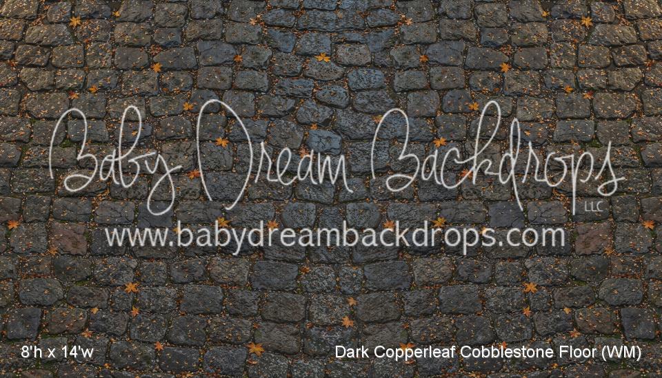 Dark Copperleaf Cobblestone Fabric Floor (WM)