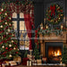Dark and Dreamy Fireplace and Tree (CC)