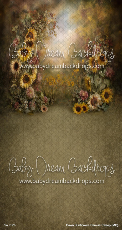 Dawn Sunflowers Canvas Sweep (MD)
