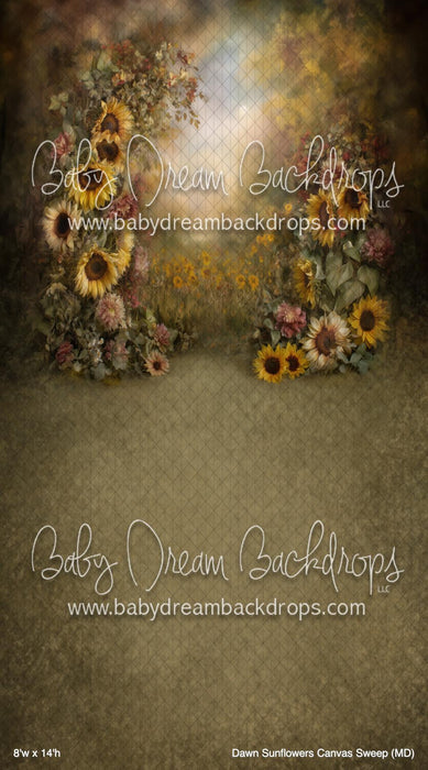 Dawn Sunflowers Canvas Sweep (MD)
