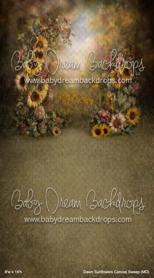 Dawn Sunflowers Canvas Sweep (MD)