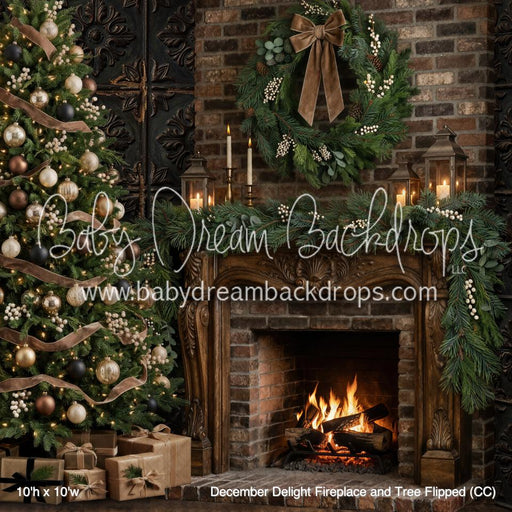 December Delight Fireplace and Tree Flipped (CC)
