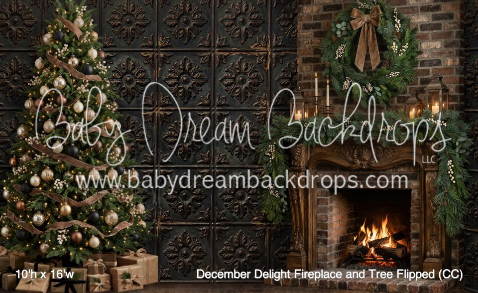 December Delight Fireplace and Tree Flipped (CC)