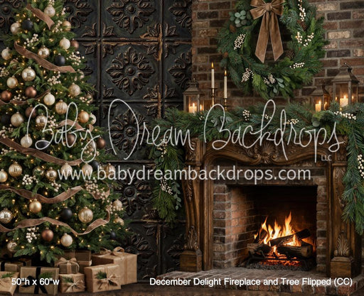 December Delight Fireplace and Tree Flipped (CC)