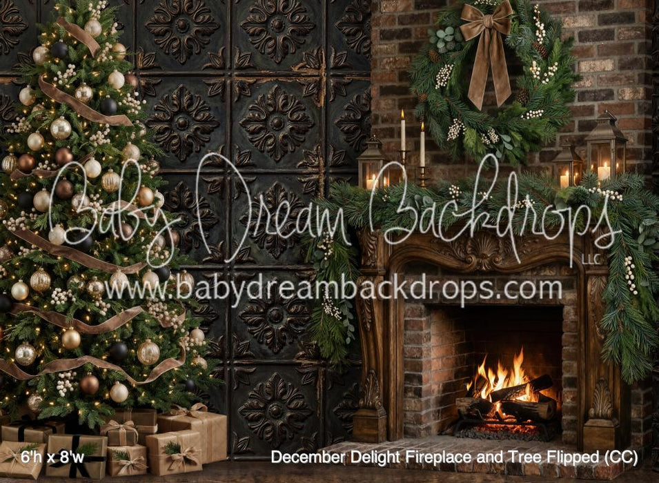 December Delight Fireplace and Tree Flipped (CC)