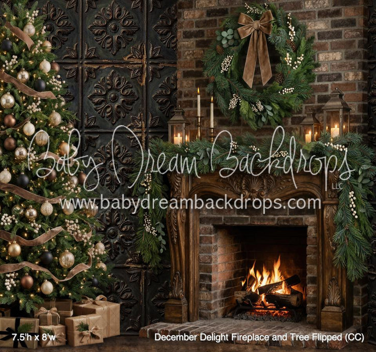December Delight Fireplace and Tree Flipped (CC)