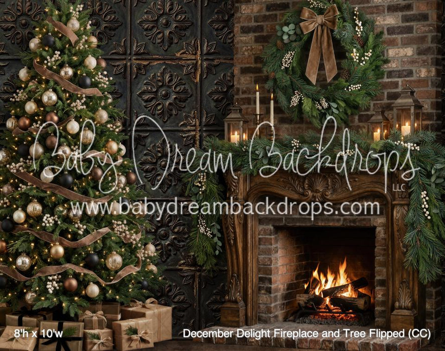 December Delight Fireplace and Tree Flipped (CC)