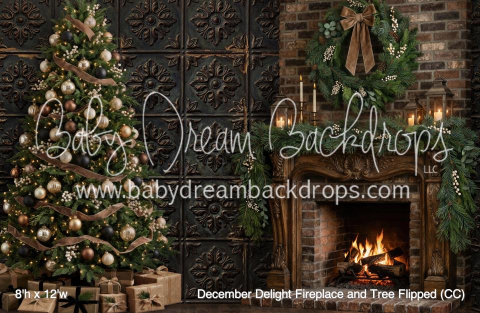 December Delight Fireplace and Tree Flipped (CC)