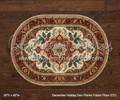 December Holiday Den Planks Fabric Floor (CC)