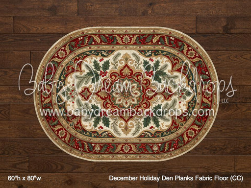 December Holiday Den Planks Fabric Floor (CC)