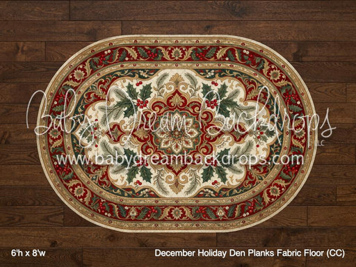 December Holiday Den Planks Fabric Floor (CC)