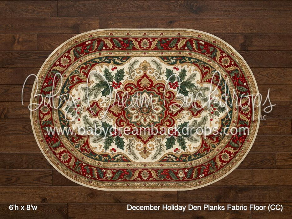 December Holiday Den Planks Fabric Floor (CC)