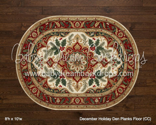 December Holiday Den Planks Fabric Floor (CC)