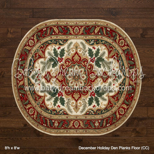 December Holiday Den Planks Fabric Floor (CC)