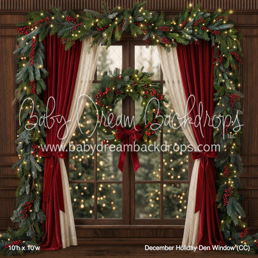 December Holiday Den Window (CC)