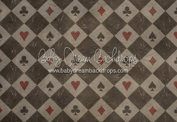 Deck of Cards Floor (Distressed) (JA)