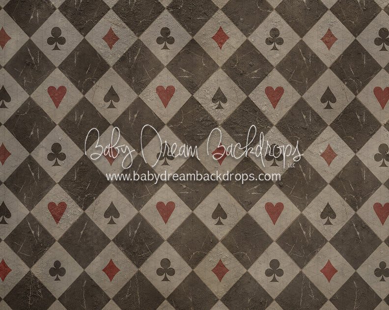 Deck of Cards Floor (Distressed) (JA)
