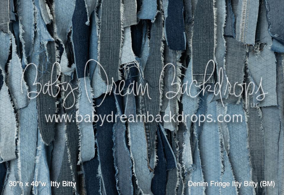 Denim Fringe Itty Bitty (BM)