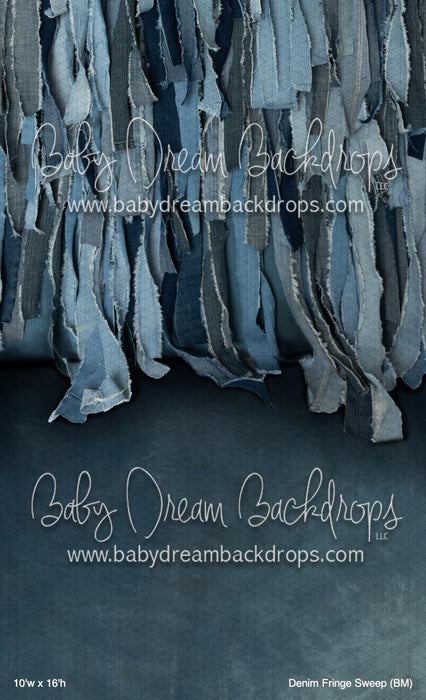 Denim Fringe Sweep (BM)