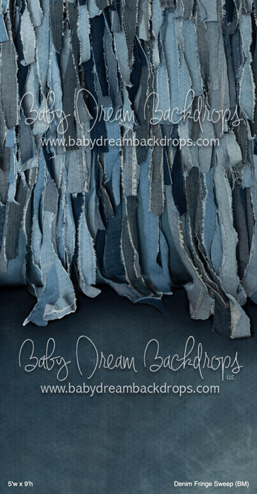 Denim Fringe Sweep (BM)