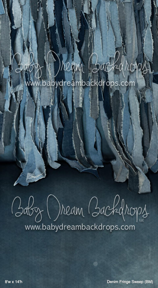Denim Fringe Sweep (BM)
