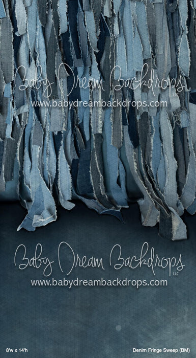 Denim Fringe Sweep (BM)
