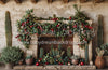 Desert Christmas Mantle with Lights (MD)