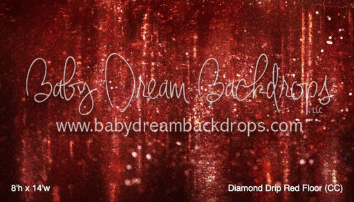 Diamond Drip Red Fabric Floor (CC)