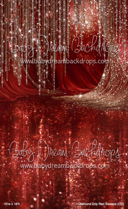 Diamond Drip Red Sweeps (CC)