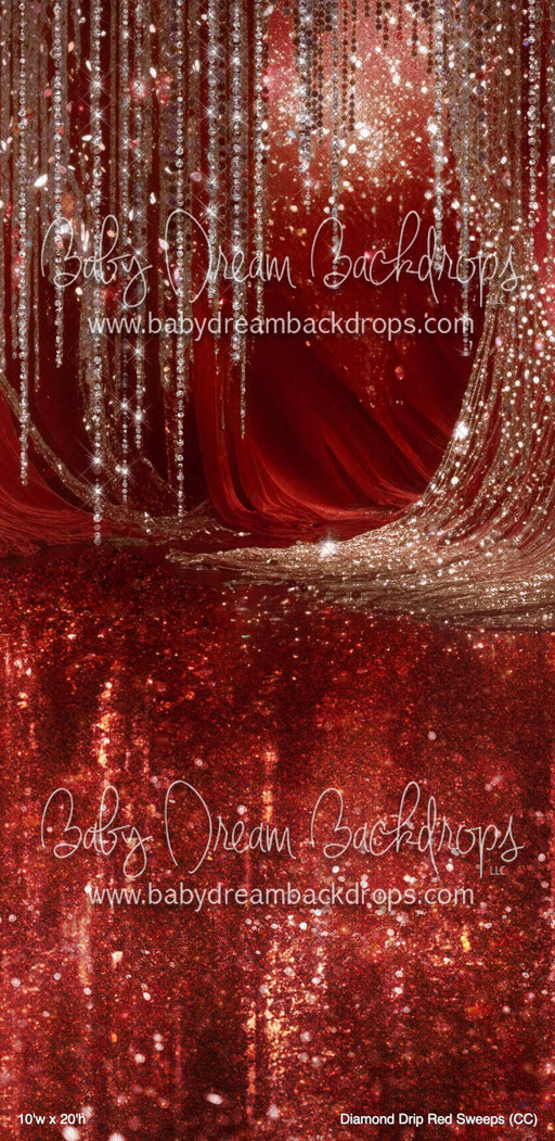 Diamond Drip Red Sweeps (CC)