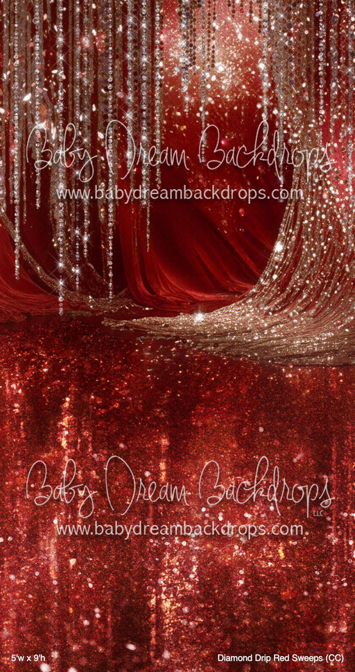 Diamond Drip Red Sweeps (CC)