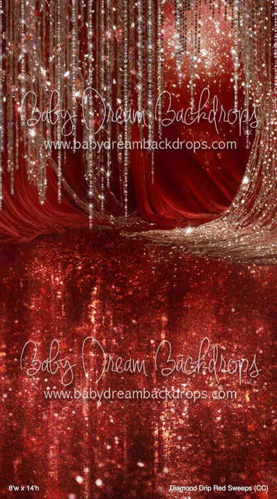 Diamond Drip Red Sweeps (CC)