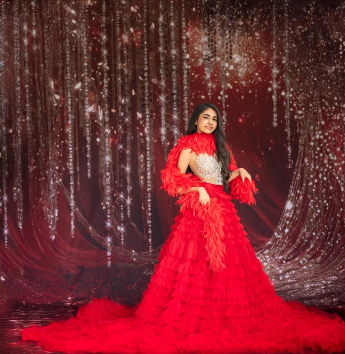 Diamond Drip Red Sweeps (CC)