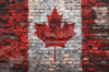Distressed Canadian Flag Brick (JA)