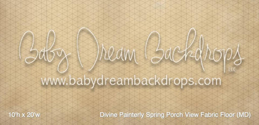 Divine Painterly Spring Porch View Fabric Floor (MD)