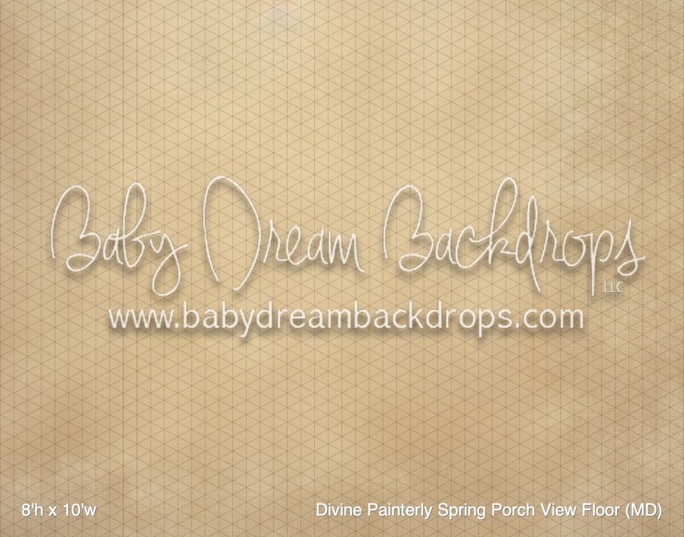 Divine Painterly Spring Porch View Floor (MD) — Baby Dream Backdrops