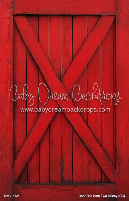 Door Red Barn Two Skinny (CC)