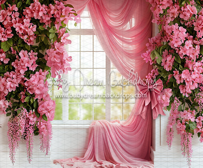 Draped in Blossoms Window (CC)