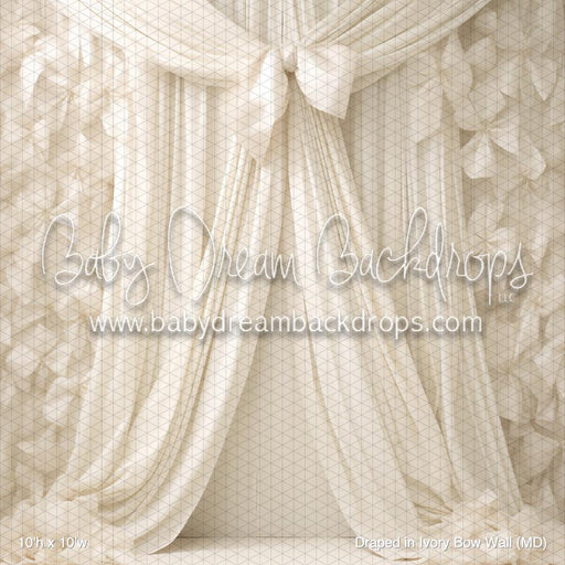 Draped in Ivory Bow Wall (MD)