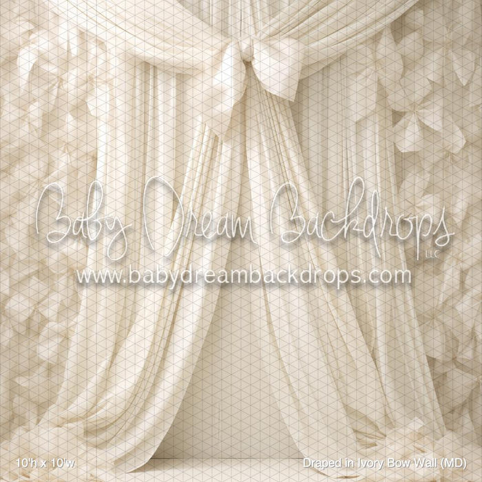 Draped in Ivory Bow Wall (MD)