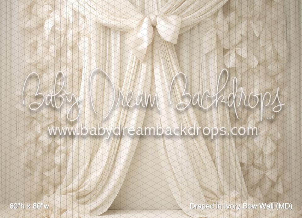 Draped in Ivory Bow Wall (MD)