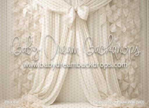 Draped in Ivory Bow Wall (MD)