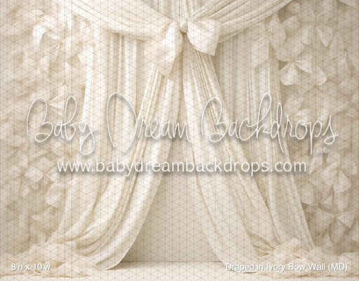 Draped in Ivory Bow Wall (MD)